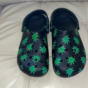 Women’s Crocs size 9 cannabis inspired